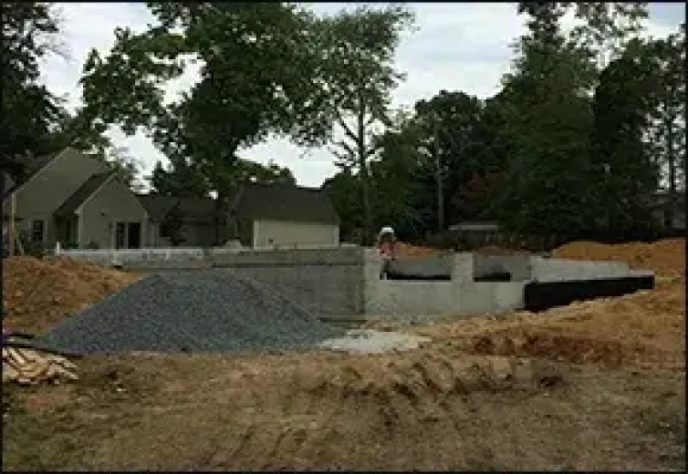 Ground broken for a new modular home in alexandria virginia