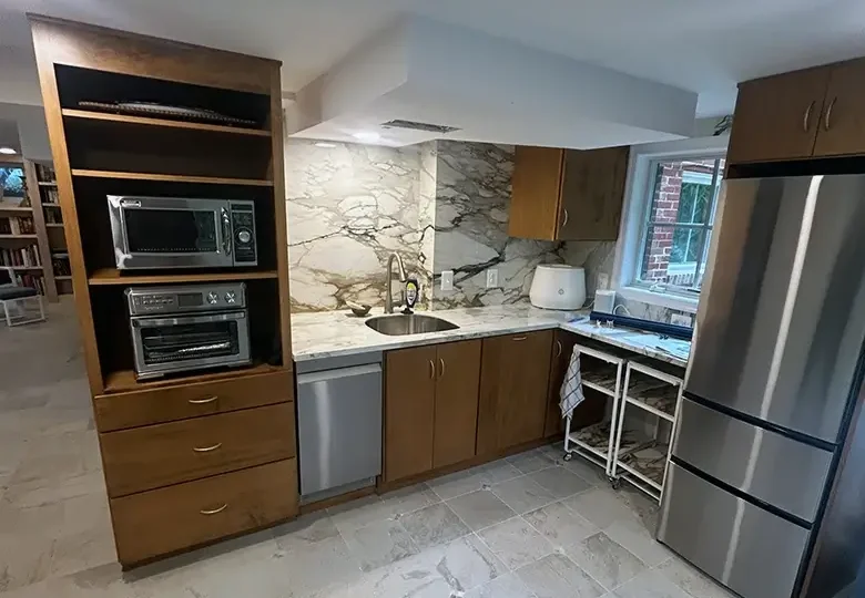Alexandria VA basement remodel kitchen