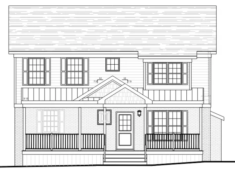The Maplewood Front Elevation Arlington