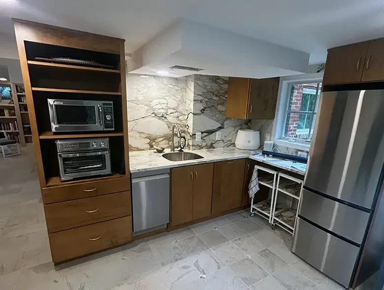 Alexandria VA basement remodel kitchen