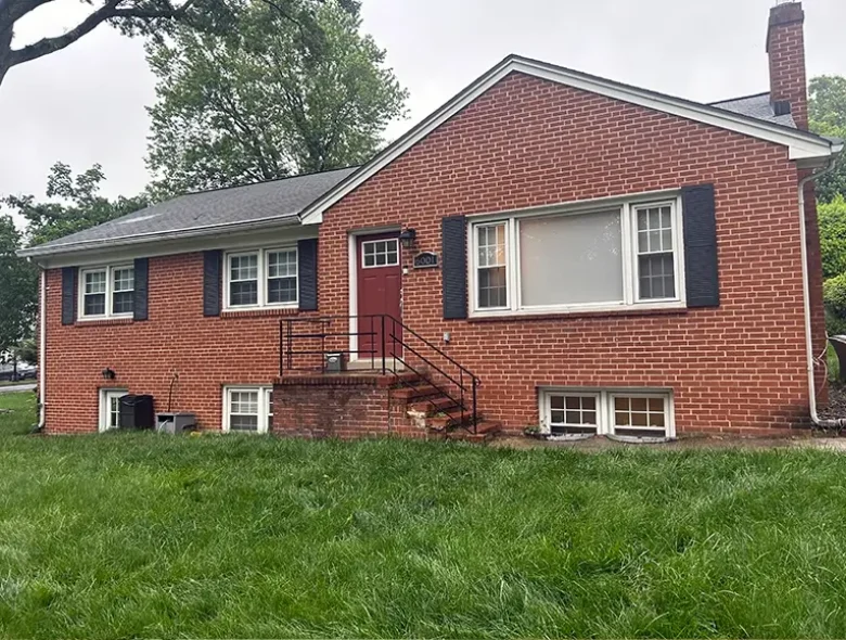 Covered Porch Addition Arlington Before
