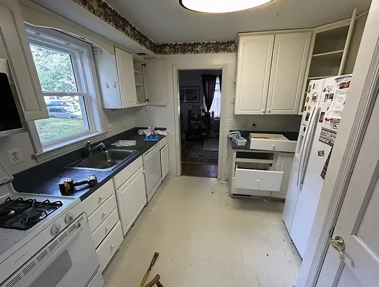 Kitchen remodel in arlington va before completion